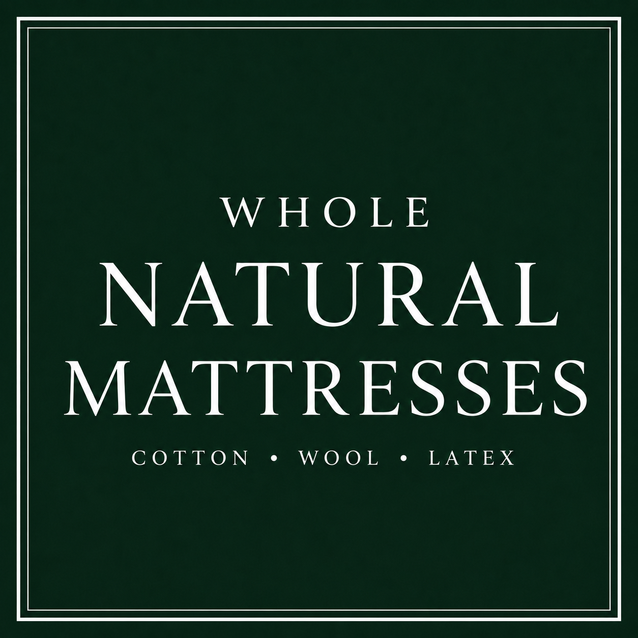 Whole Natural Mattress cotton wool latex logo